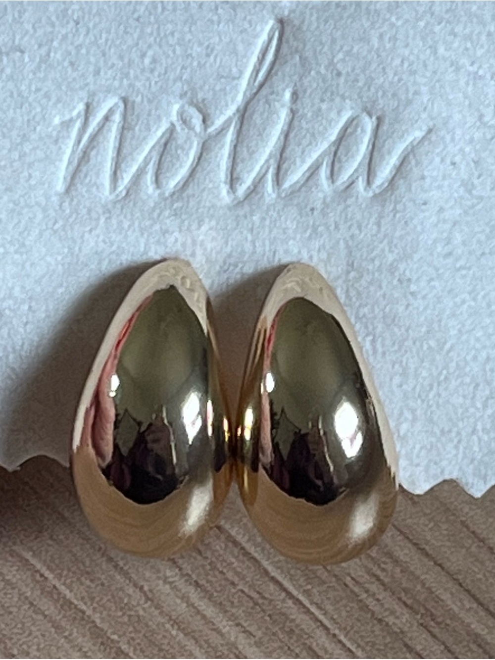 Gold Teardrop Earrings